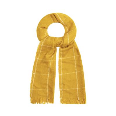 Yellow checked scarf